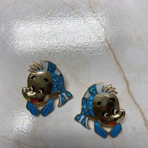 Disney Flounder the fish earrings
